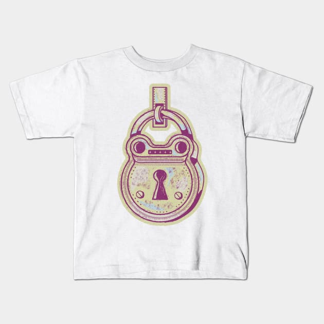 Antique Padlock Kids T-Shirt by mailboxdisco